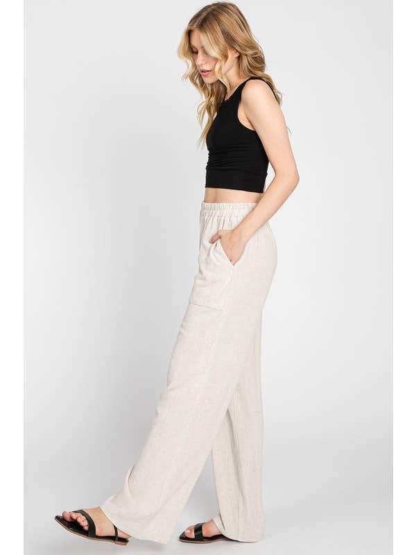 Final Touch - Wholesale Pants - Women's - Linen Regular Fit Pants - NP70255C