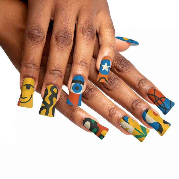 FYNE BODY - Wholesale Press-on/fake nails - Swirl Whirl Abstract Art Press-On Nails26