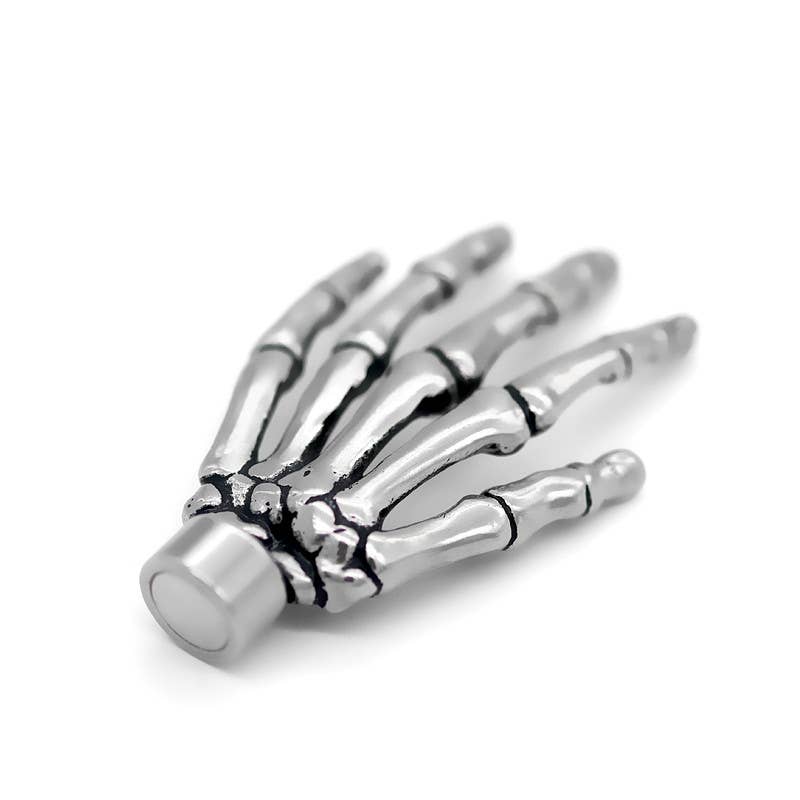Controse - Wholesale Pendant/Charm Necklace - “High Five” Skeleton Hand Necklace With Magnetic Ornament4