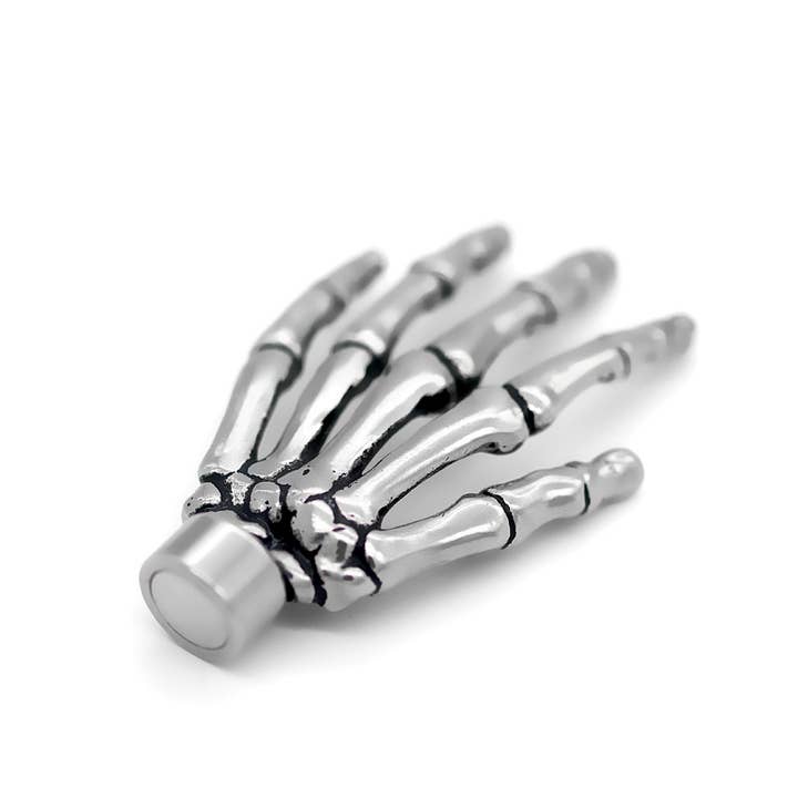 Controse - Wholesale Pendant/Charm Necklace - “High Five” Skeleton Hand Necklace With Magnetic Ornament4