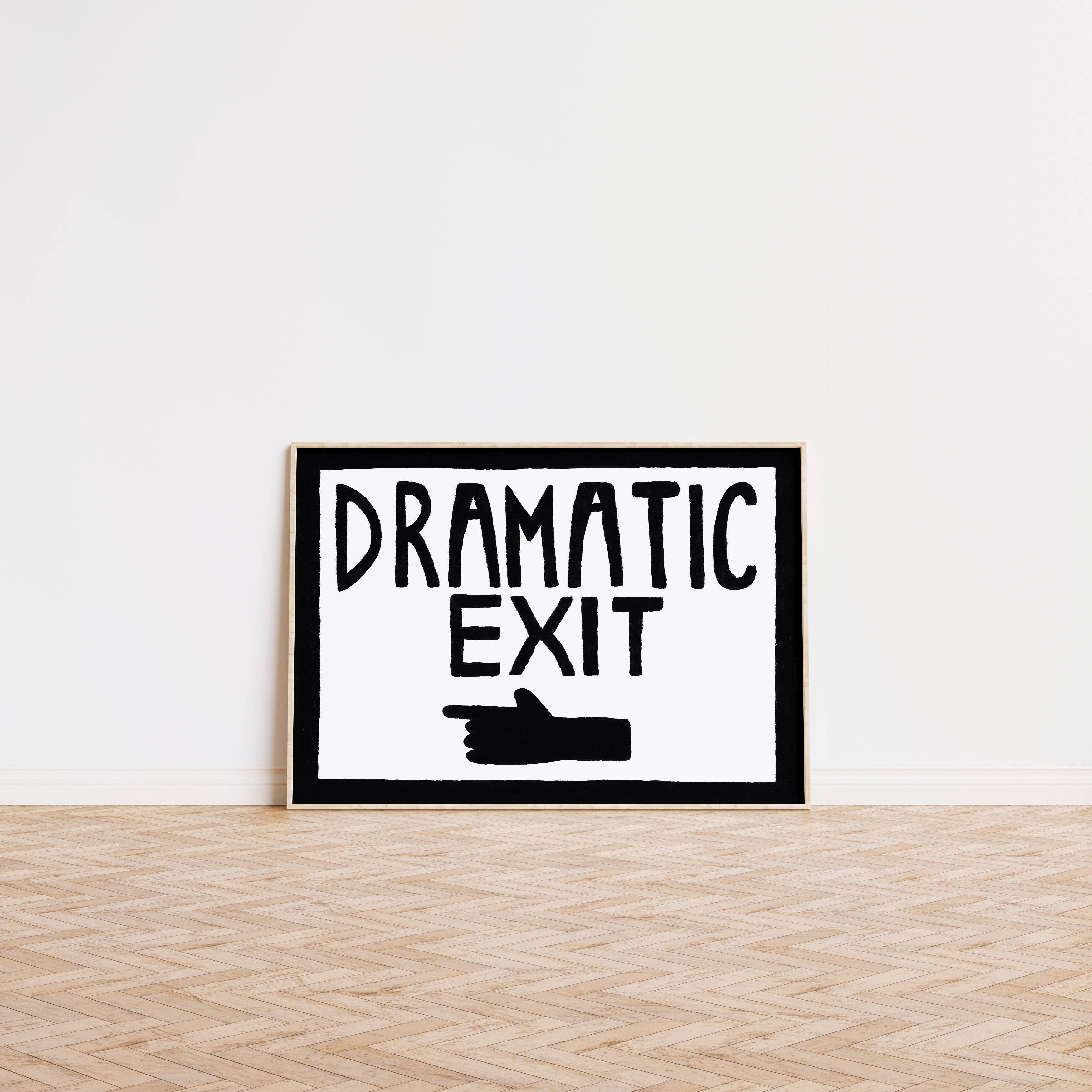 Lune Club – wholesale Art print – Dramatic Exit Pointing LEFT Print0