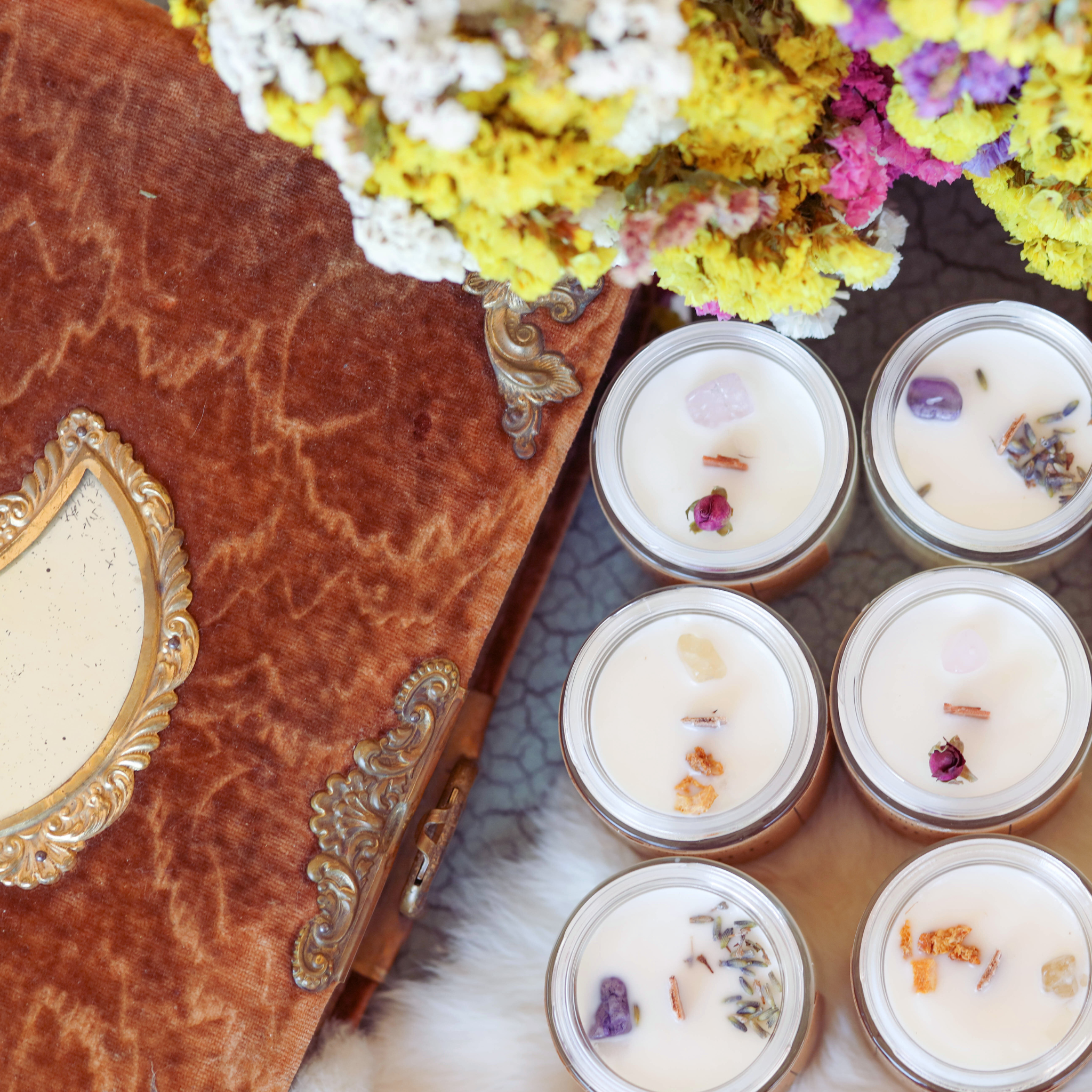 Lit Rituals – Engroshandel Glaslys – Beskyttelsessojalys - trævæge3