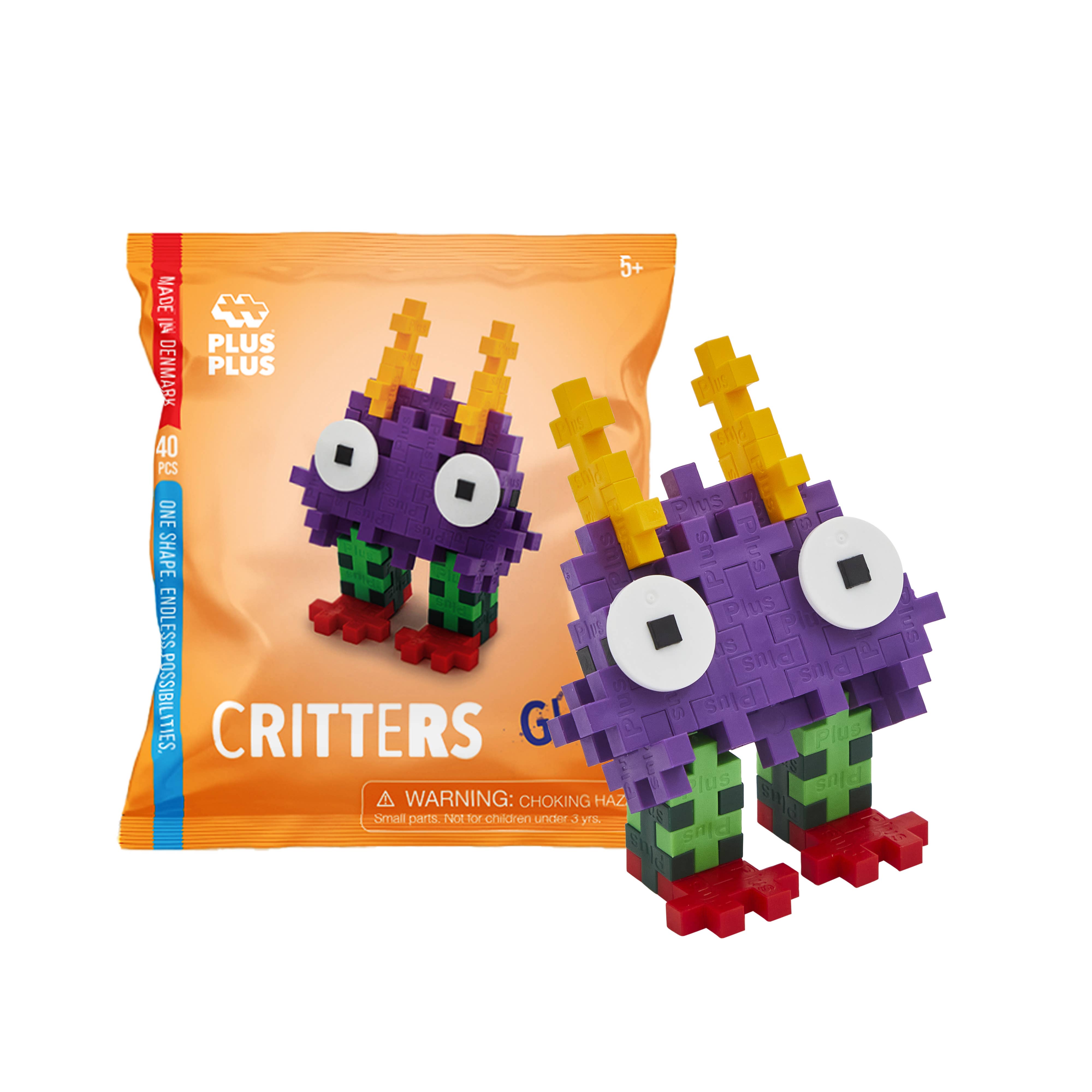 Plus-Plus USA - Vente Kit de construction de jouet – enfant - Présentoir 48 pièces Critters3