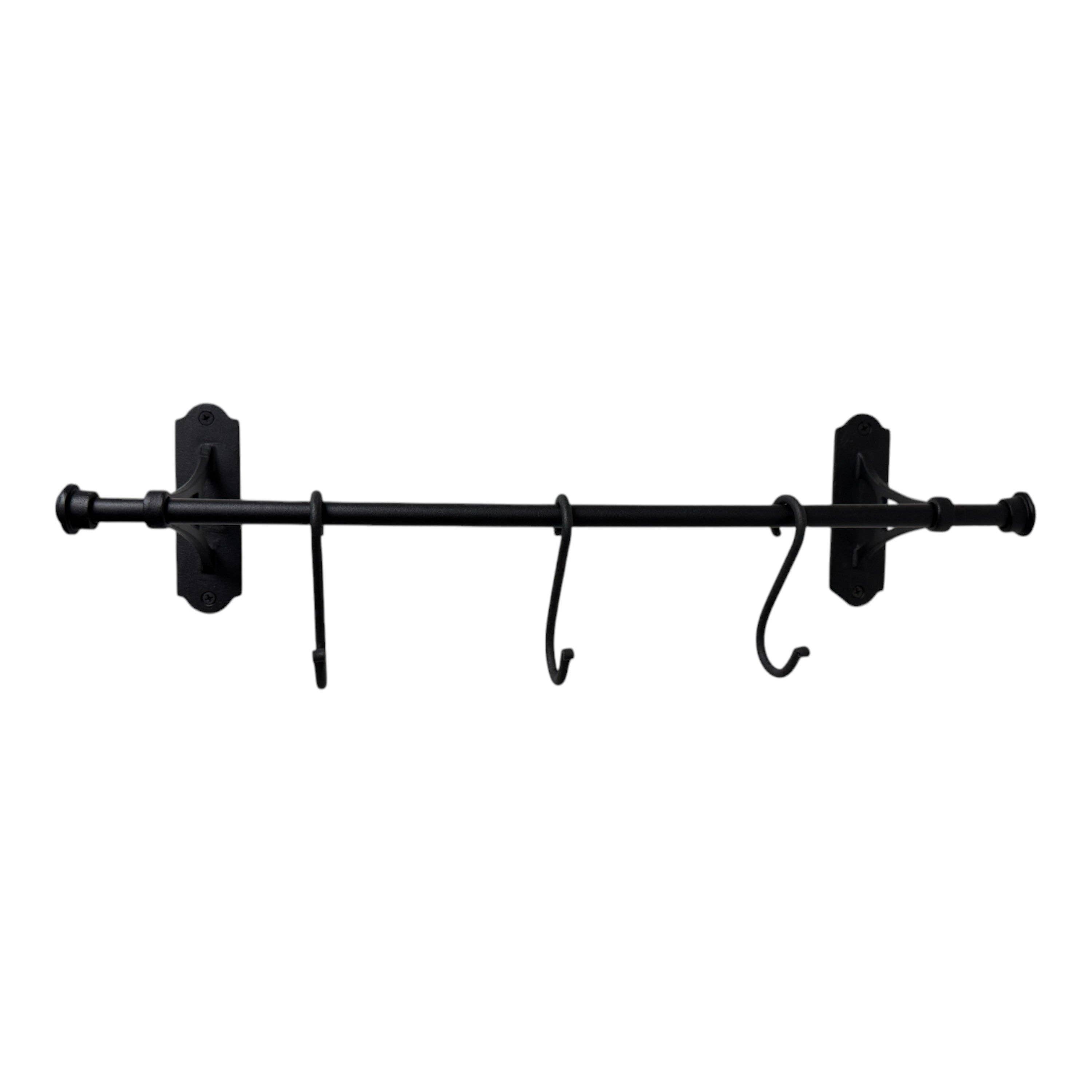 NACH - Wholesale Wall Hook - Hand-Forged Hook Rack With 3 Hangers2