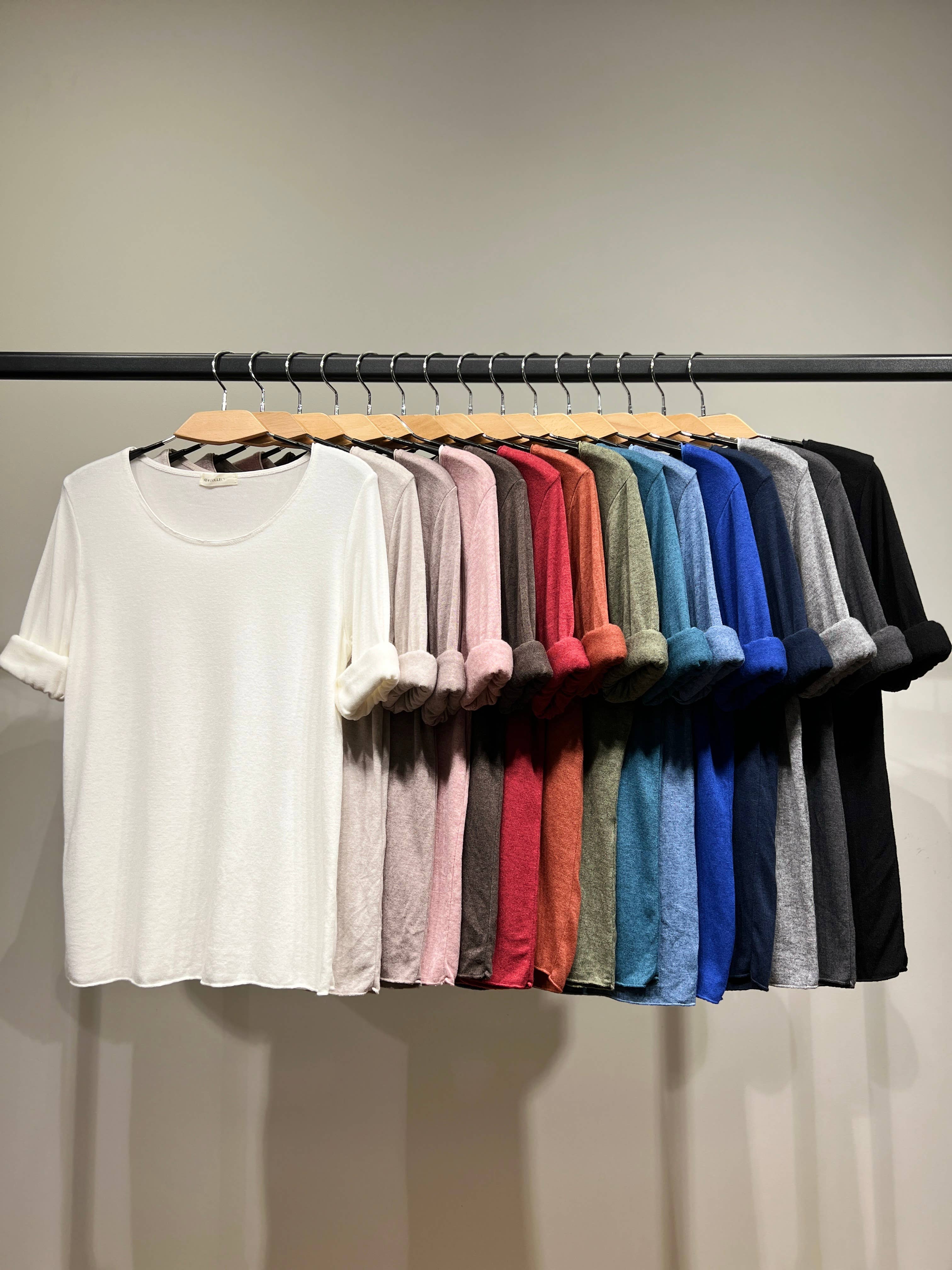 L'Emotion - Wholesale T-Shirt - Women's - Long Sleeve Round Neck T-Shirt 30% Wool 30% Angora24