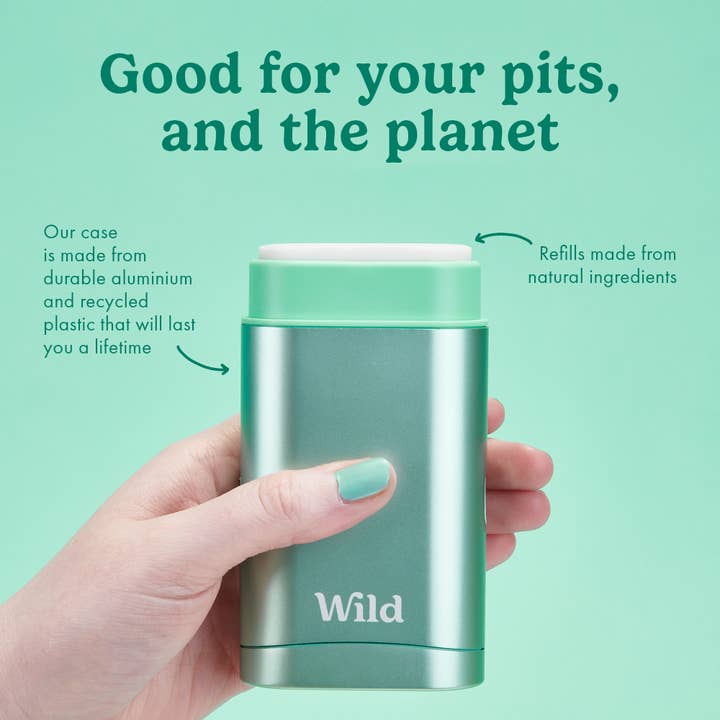 Wild - Wholesale Deodorant - Men's - Wild Men's Black case and Fresh Cotton and Sea Salt Deo Starter Pack (8 Pack)3