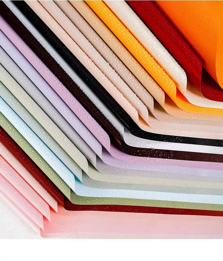 Elegant Design Supply - Wholesale Wrapping Paper Roll - Solid Color Korean Inspired Flower Wrapping Paper (20pcs/bag)52