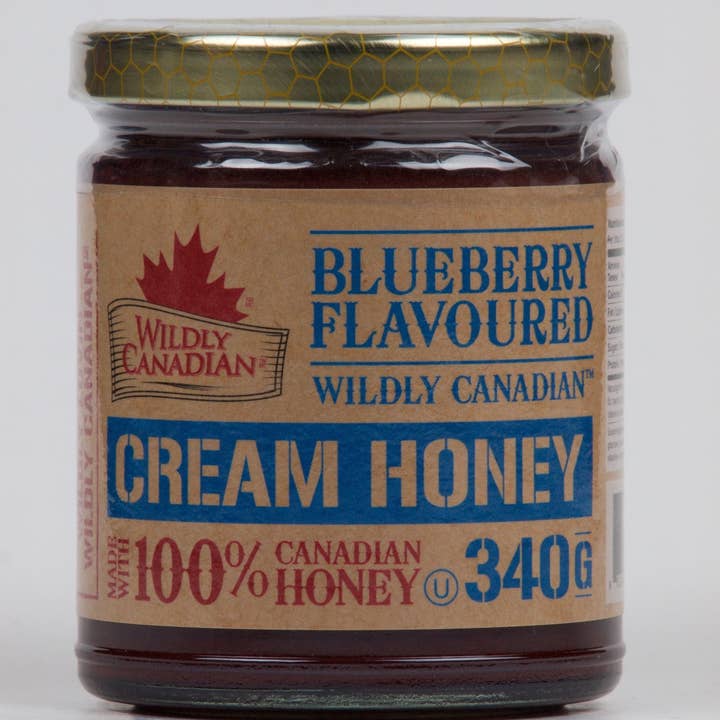 Non-pasteurized Blueberry Cream Honey for wholesale by Wildly Canadian