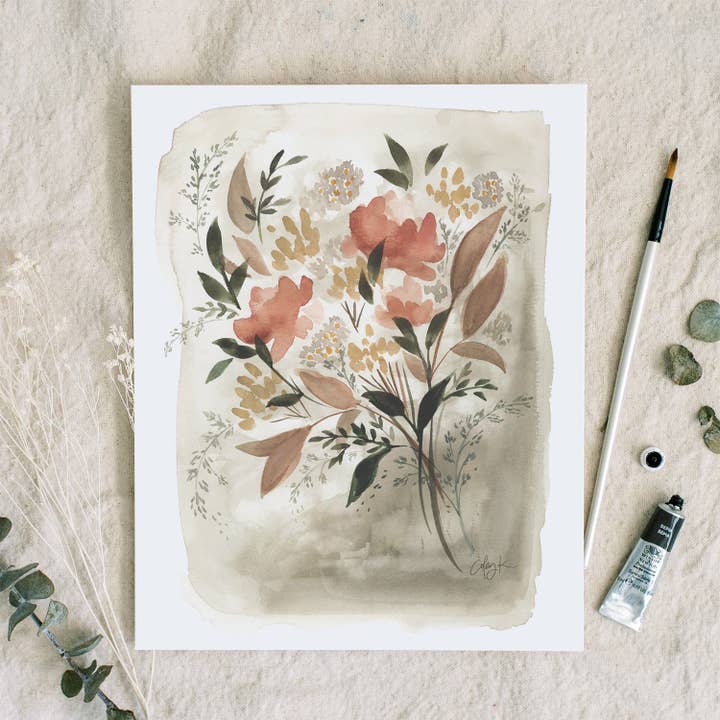 Gathered Blooms | Art Print for wholesale by Coley Kuyper Art