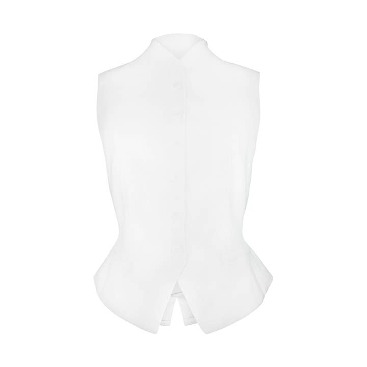 AM Office Weste - Weiß für den Großhandel von Ana Malik LLC