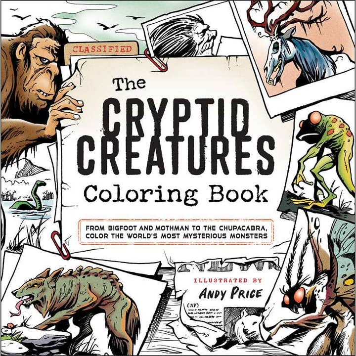 Simon & Schuster - Wholesale Coloring & Activity Book - Adult - Cryptid Creatures Coloring Book by
