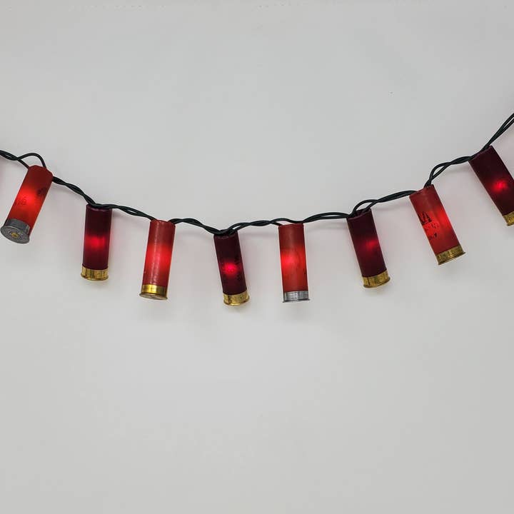 More Than Christmas, Inc - Wholesale String Lights - 20 Light Shotgun Shell Light Set - Red