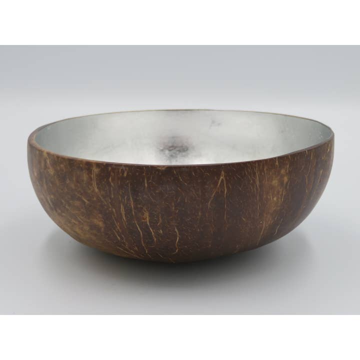 Coco bowl argento - ciotola - decorazione - noce di cocco per la vendita all'ingrosso da parte di Product Import Holland