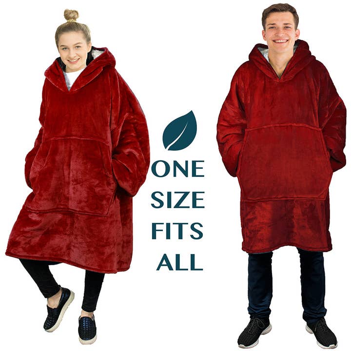 Pavilia - Wholesale Throw blanket - Oversized Wearable Hoodie Blanket1