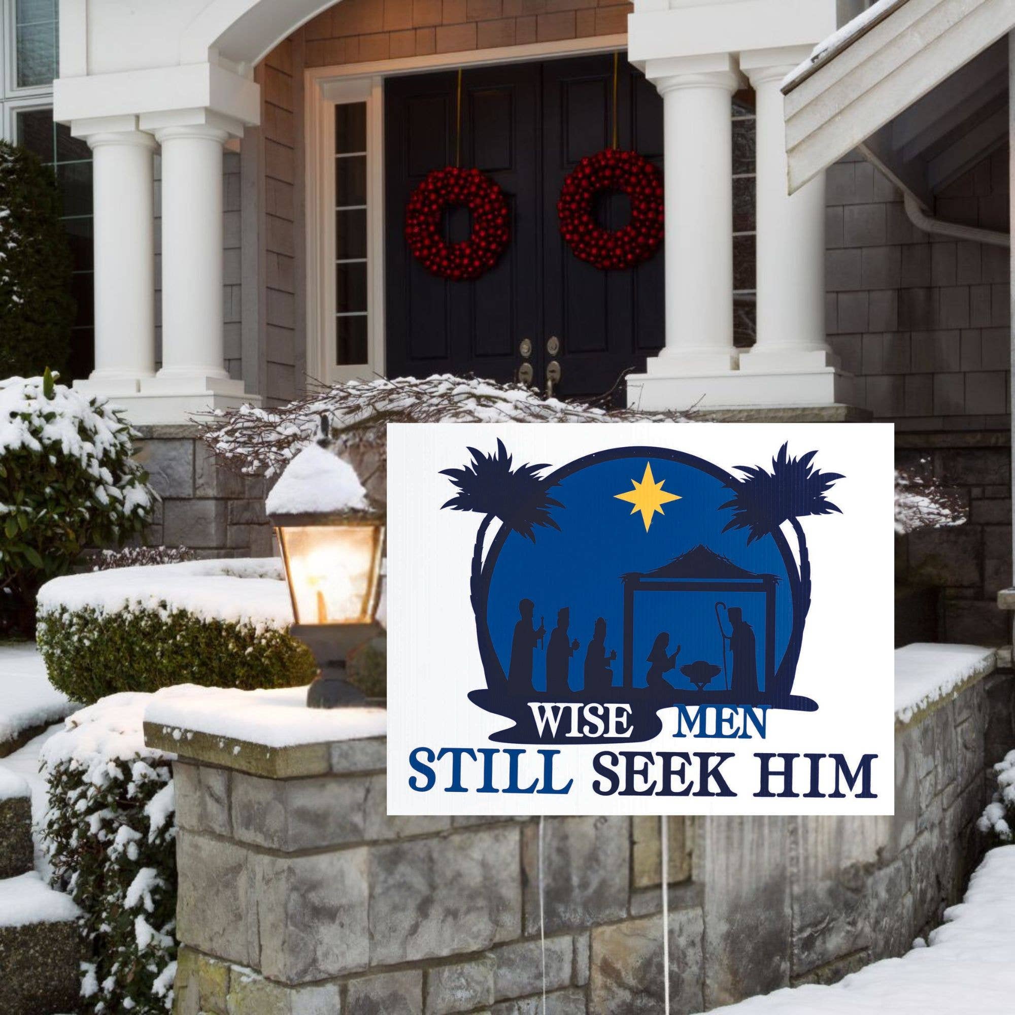 Dicksons - Wholesale Outdoor Sign - CHRISTMAS WISE MEN STILL SEEK HIM YARD SIGN1