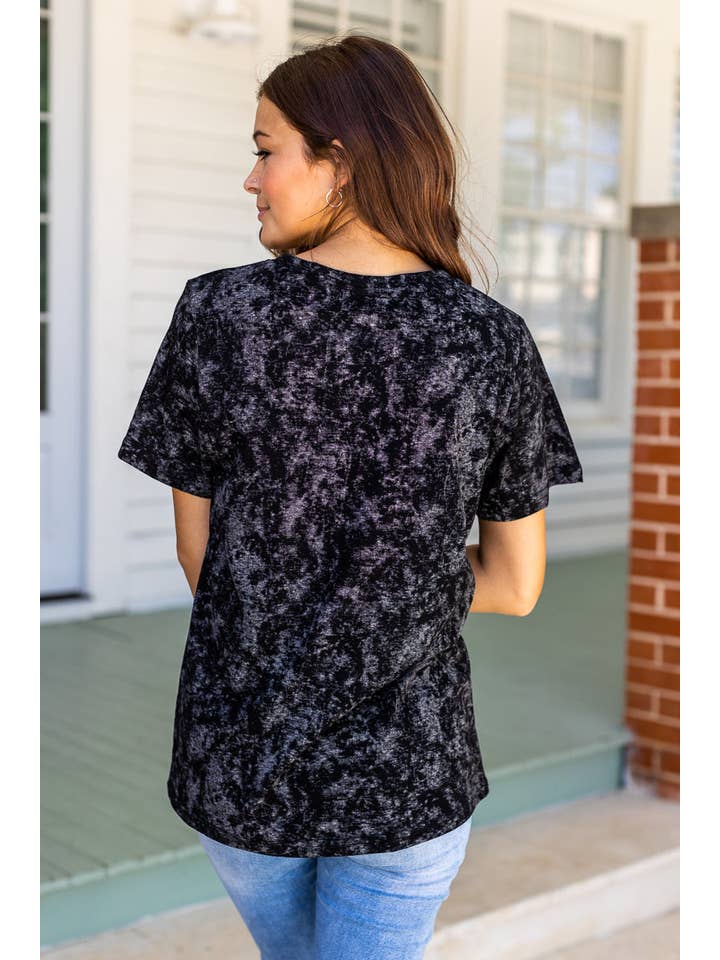 Black Deep Dive - Acid Wash Tee for wholesale on Faire