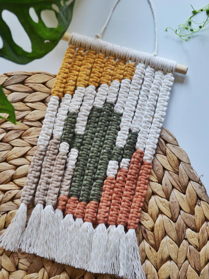 Sunshine Cactus Landscape Wall Hanging for wholesale by Hepburn’s Crafts