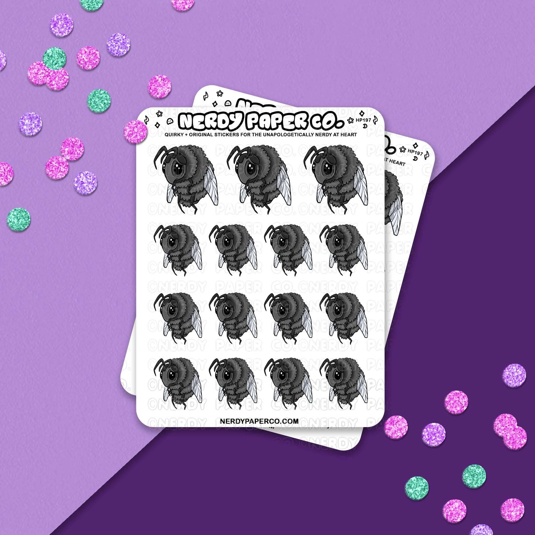 NERDY PAPER CO. - Wholesale Sticker - Mopey Fly | Magical Beast #33- Hand Drawn Vinyl Sticker Sheet