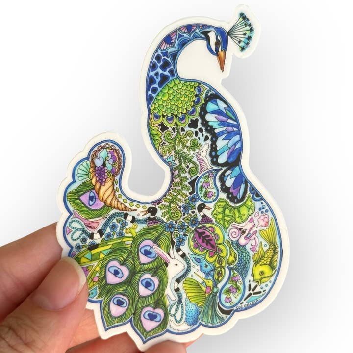 Pfau-Aufkleber für den Großhandel von EarthArt International