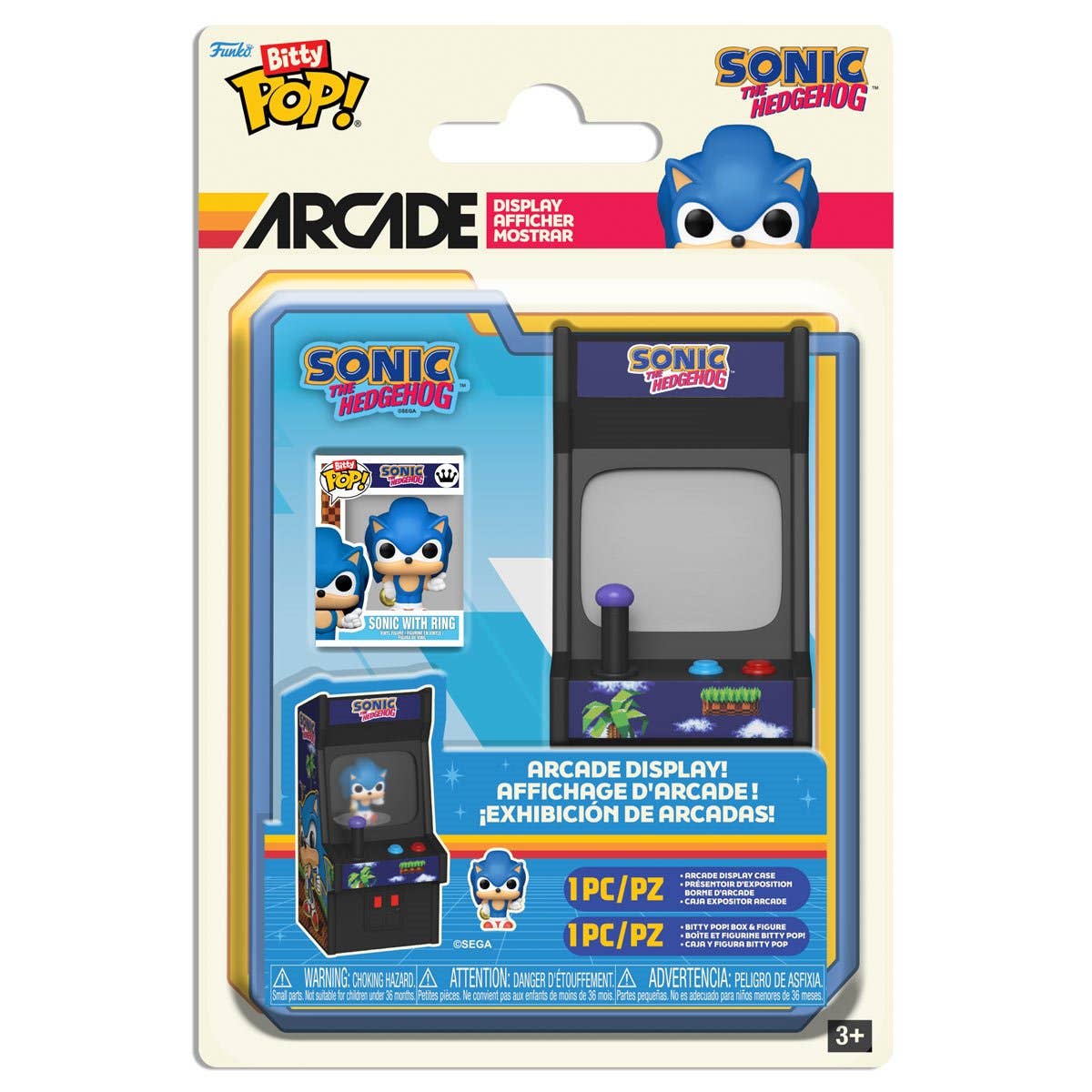 Entertainment Earth - Wholesale Figurine Toy - Kids - Sonic the Hedgehog Sonic with Ring Bitty Pop! Arcade Cabinet5