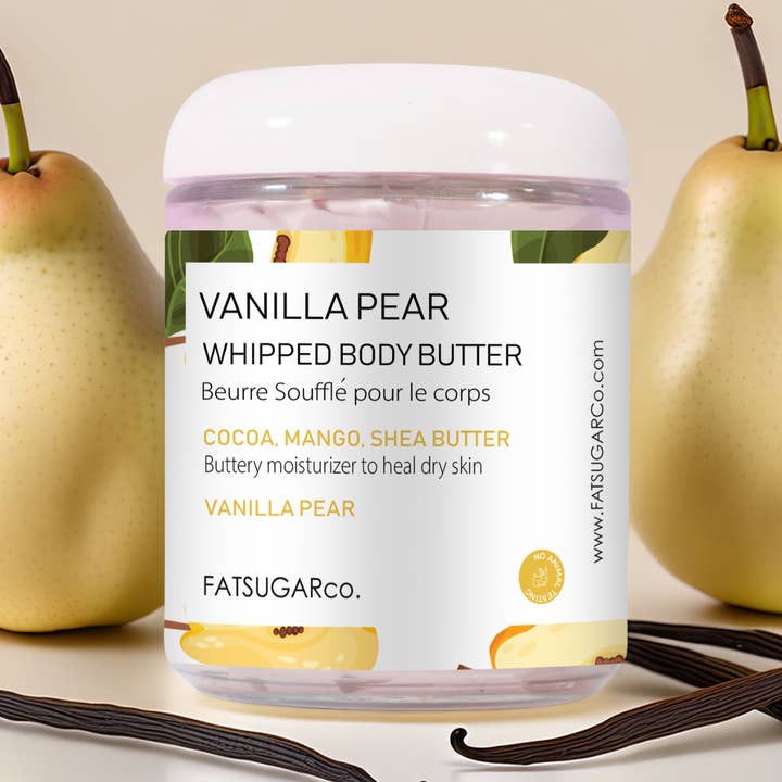 Vanilla Pear Body Butter - 4 oz for wholesale by Fatsugarco