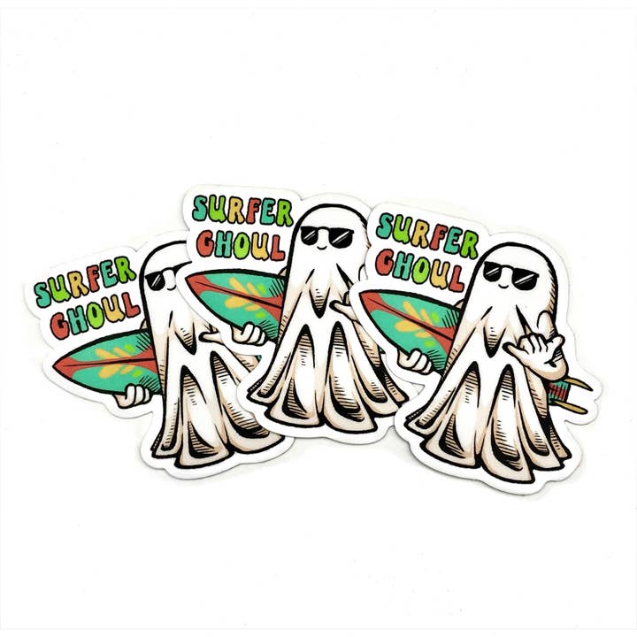Surfarspökeklistermärke för wholesale av Playing Possum Clothing Co.