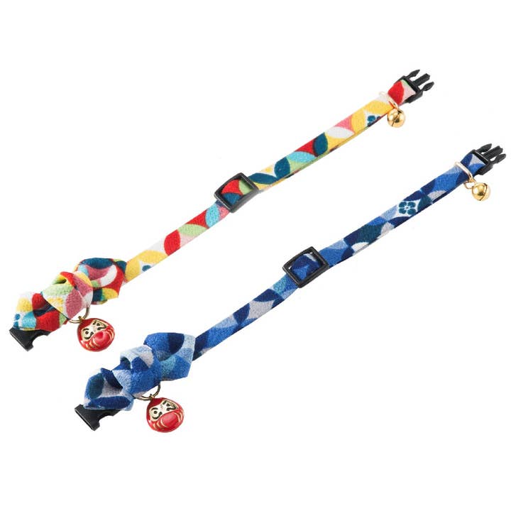 MOON-X USA, INC. - Wholesale Pet Collar - Cat - Daruma Charm Bow Tie Cat Collar (Blue)