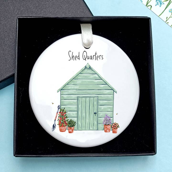 Garden Shed Quarters Ceramic Decoration for wholesale by Laura Stanley Designs