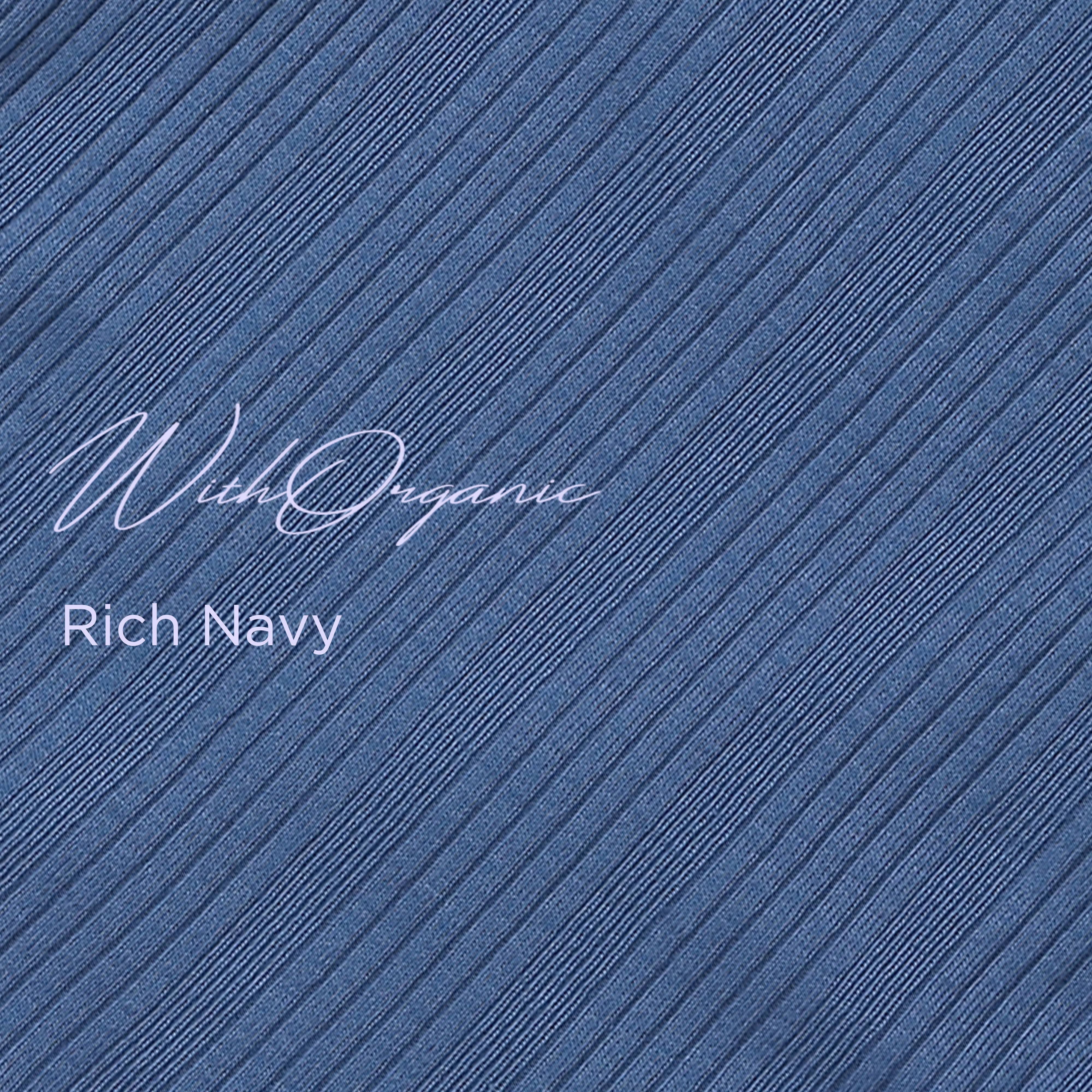 WithOrganic - Wholesale Sleepwear Set - Kids - Organic Kids 3 Pieces Rib Knit 39Pajama Set_Navy Blue2