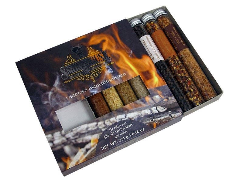 The African Home Goods - Vendita all'ingrosso Mix di spezie - Smokehouse Flame and Flavour, set di 8 esclusive confezioni per la selezione di spezie affumicate, insolite idee regalo per la cucina, per buongustai, goditi Smokey Sunday Roast Spice6