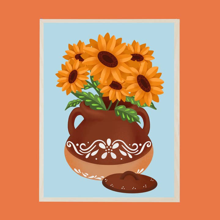 Girasol de Verano Print for wholesale by Jessartlet Illustrations