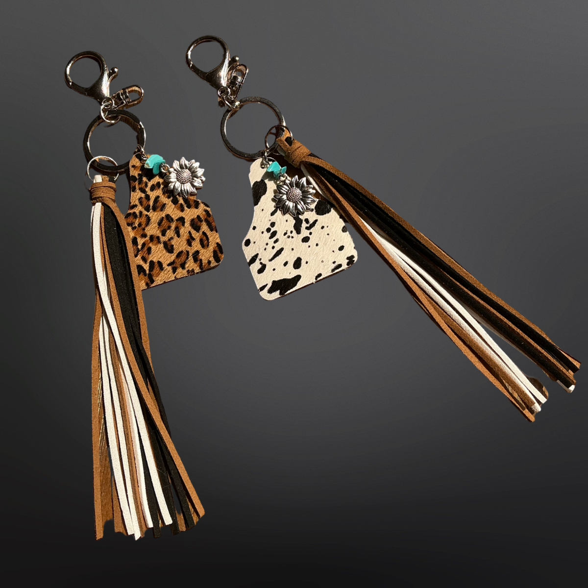 Westrian International - Wholesale Keychain - Unisex - Cow Tag Tassel Vegan Leather Keychain5