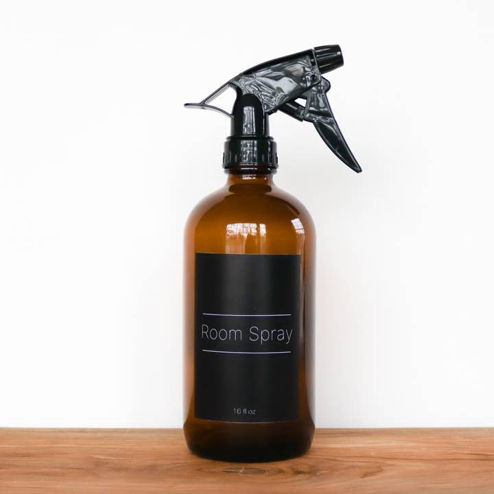 Town & Earth - Wholesale Spray Bottle - Glass Spray Bottle | 16oz Amber | Cleaner & Room Spray