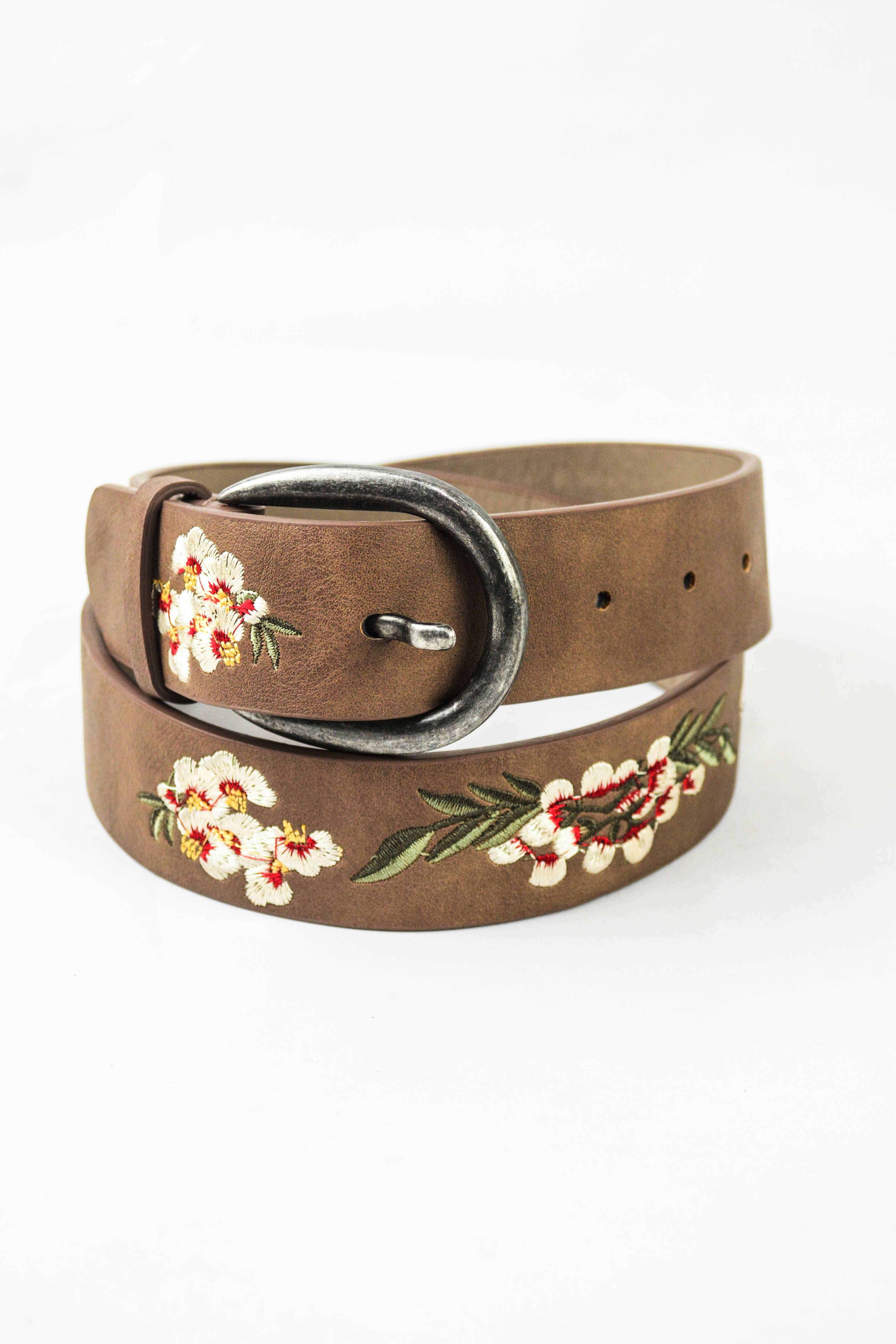 Leto Accessories - Wholesale Belt - Women's - Hibiscus Embroidered Bohemian Belt5