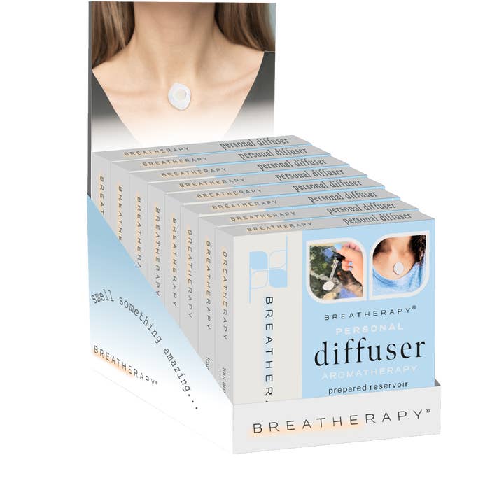 Display for 4-pack Personal Diffuser for wholesale by Breatherapy