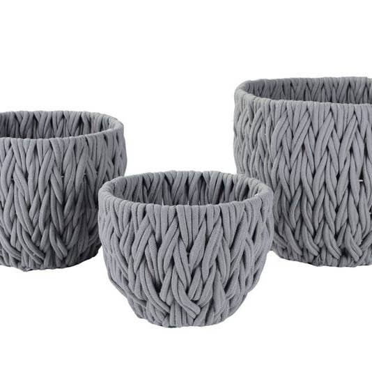Galt International Company - Wholesale Basket - Cotton Rope Storage Basket
(Set of 3)2