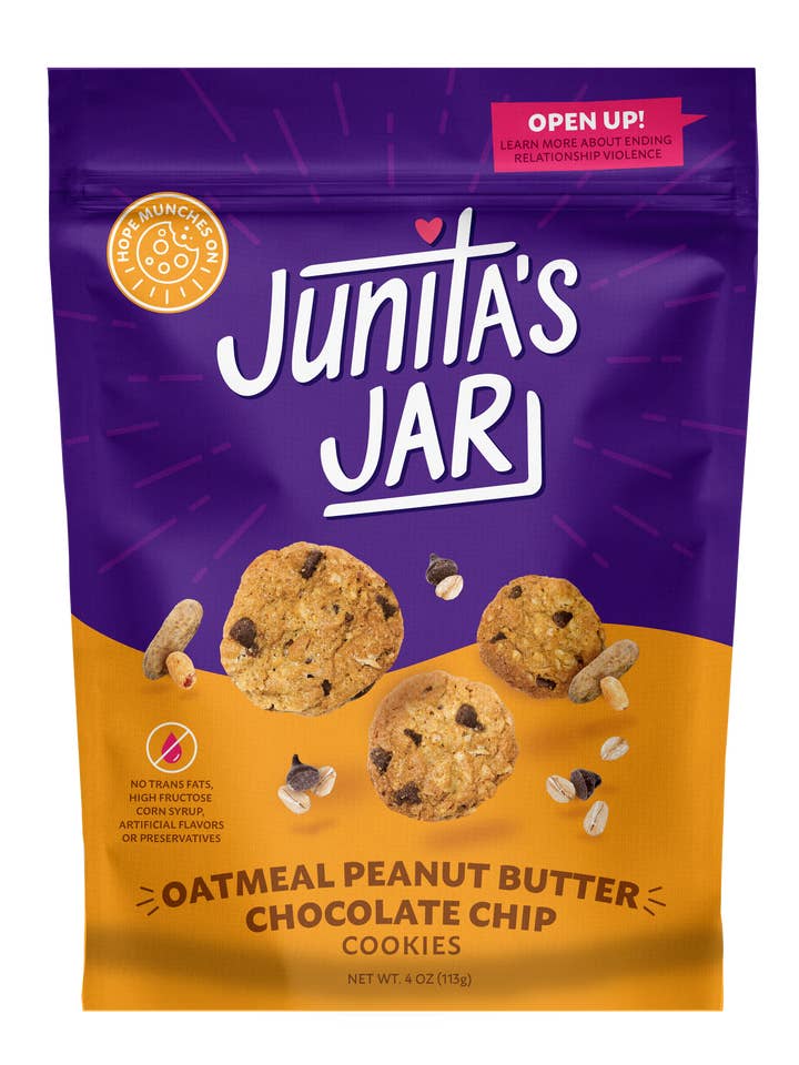 4oz Mini Cookie Snack Pack, Oatmeal Peanut Butter Choco chip for wholesale by Junita’s Jar