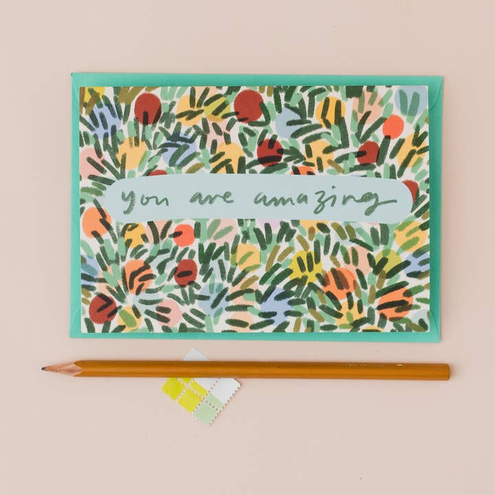 You Are Amazing encouragement card friendship card for wholesale by Letterbox Lane