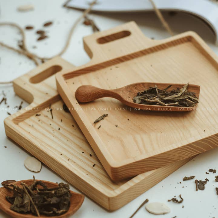 194 Craft House – Engroshandel Serveringsbakke – Firkantet træbakke til sofabord - Valentinsgaver4