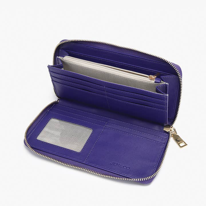 Jen & Co. – wholesale Plånbok - Dam – WL2540 Kylie quiltad plånbok med flera fack6