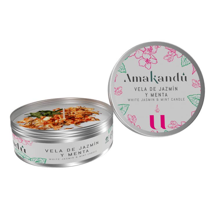 Amakandu - Wholesale Travel Candles - Jasmine and Mint Vegan Candle2