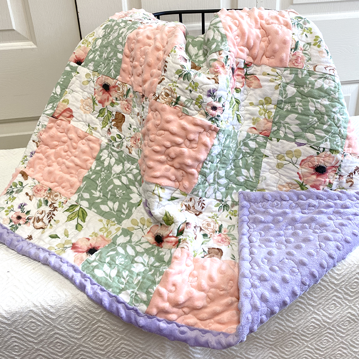 Wetona’s Handmade - Wholesale Quilt - Kids & Baby - Floral Woodland Baby Quilt1