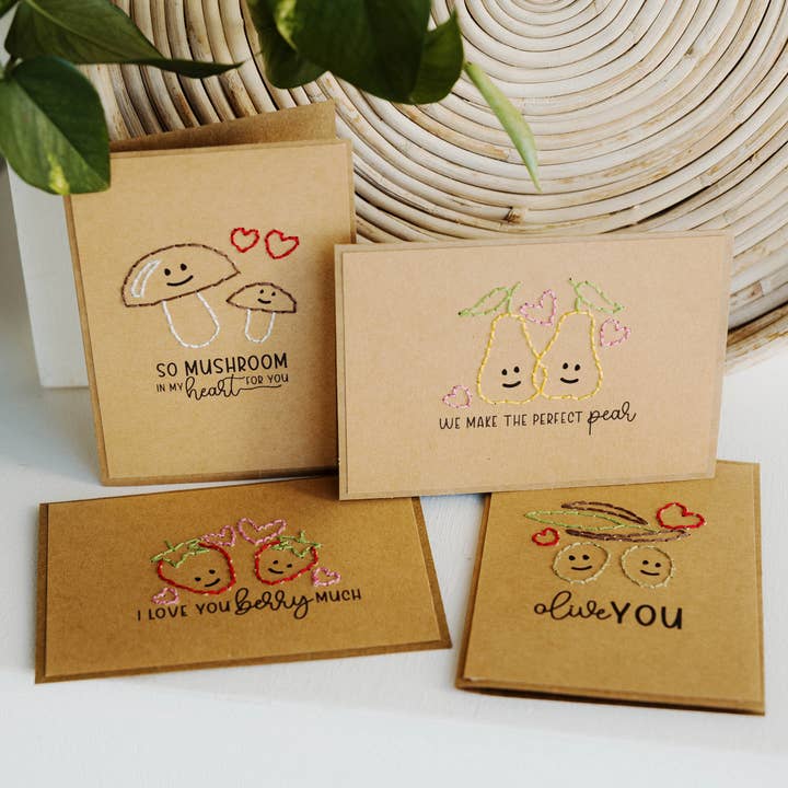 Rosie's Boutique Haiti - Wholesale Love Card - Love You Berry Much Greeting Cards || Variety || Set of 40