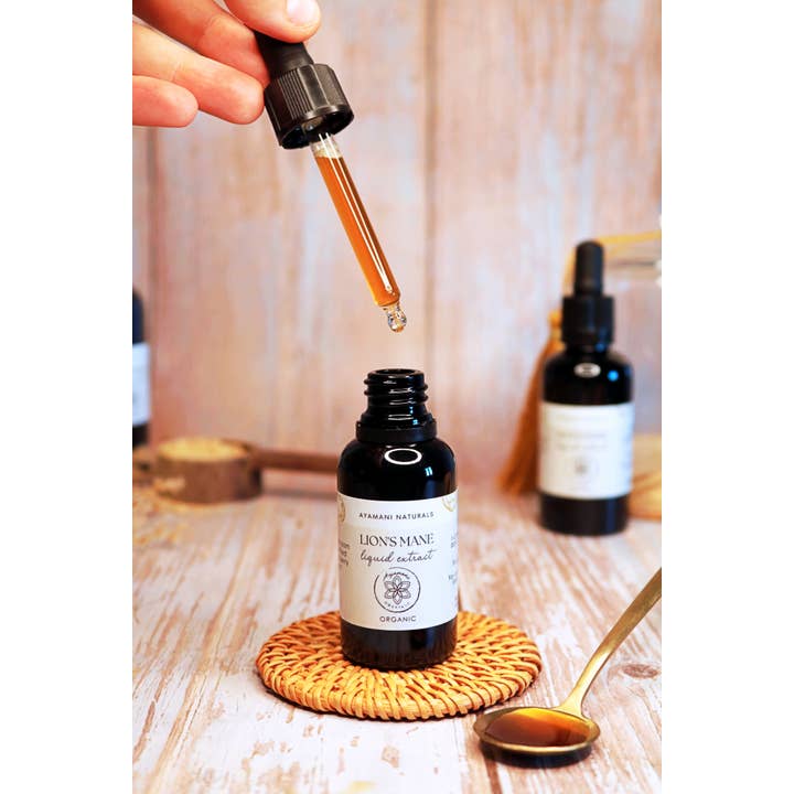 Ayamani Naturals - Vendita all'ingrosso Tinture - Estratto liquido Lion's Mane 15:1 senza alcool | BIOLOGICO2