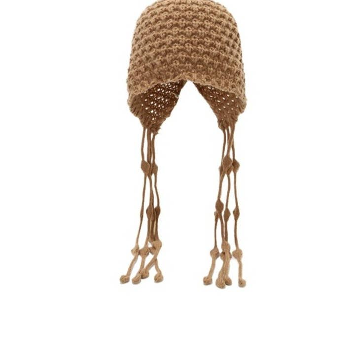 Funkyrel® Atzbranding Limited - Wholesale Beanie – Women's - Haila – Knitted Earflap Pom Winter Knitted Beanie1