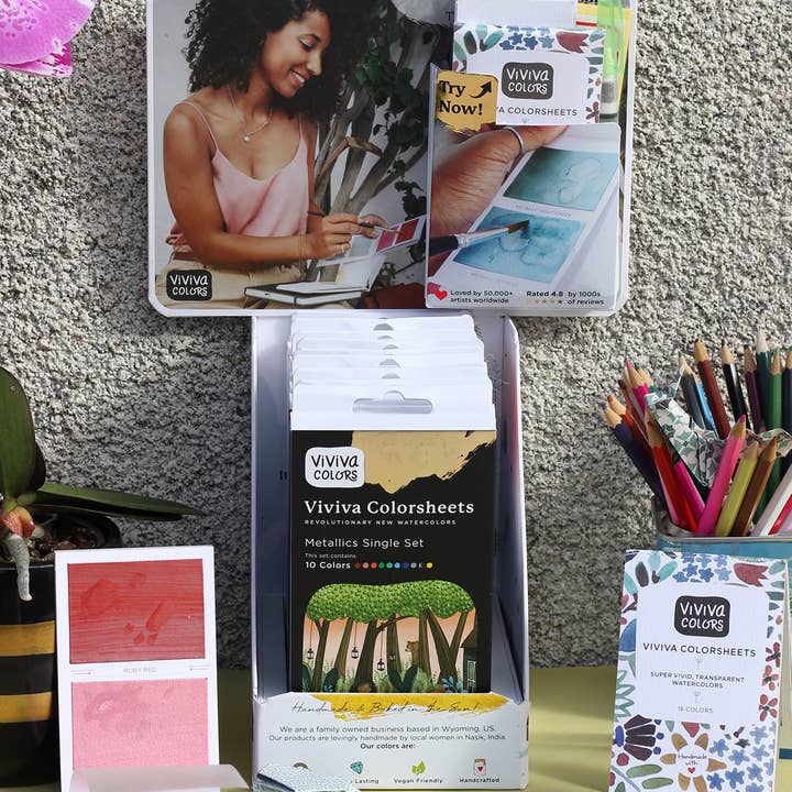 Viviva Colors - Wholesale Retailer Display - Paper & Novelty - Viviva Colorsheets Display Unit