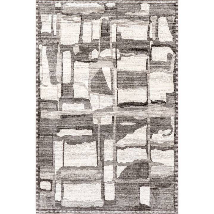 Tapis à franges Chrissie Abstract Shapes pour la vente par nuLOOM