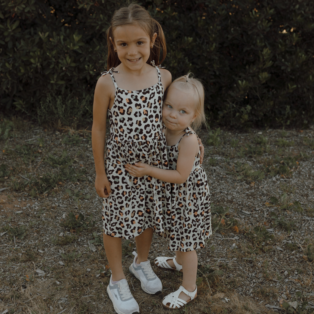 Strictly Wild - Wholesale Dress - Kids - Cheetah Checker Dress1