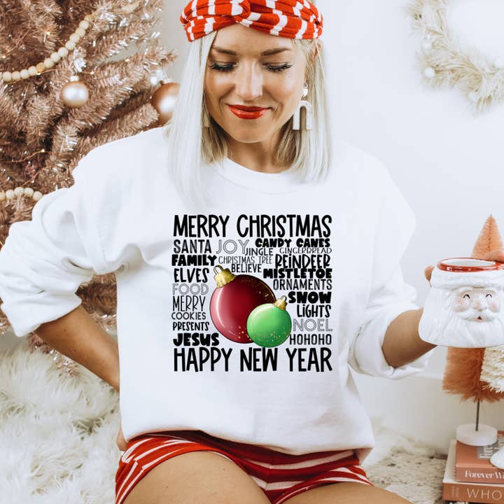 Camisola do Natal da colagem do Natal por atacado de Londas Trendy Tees