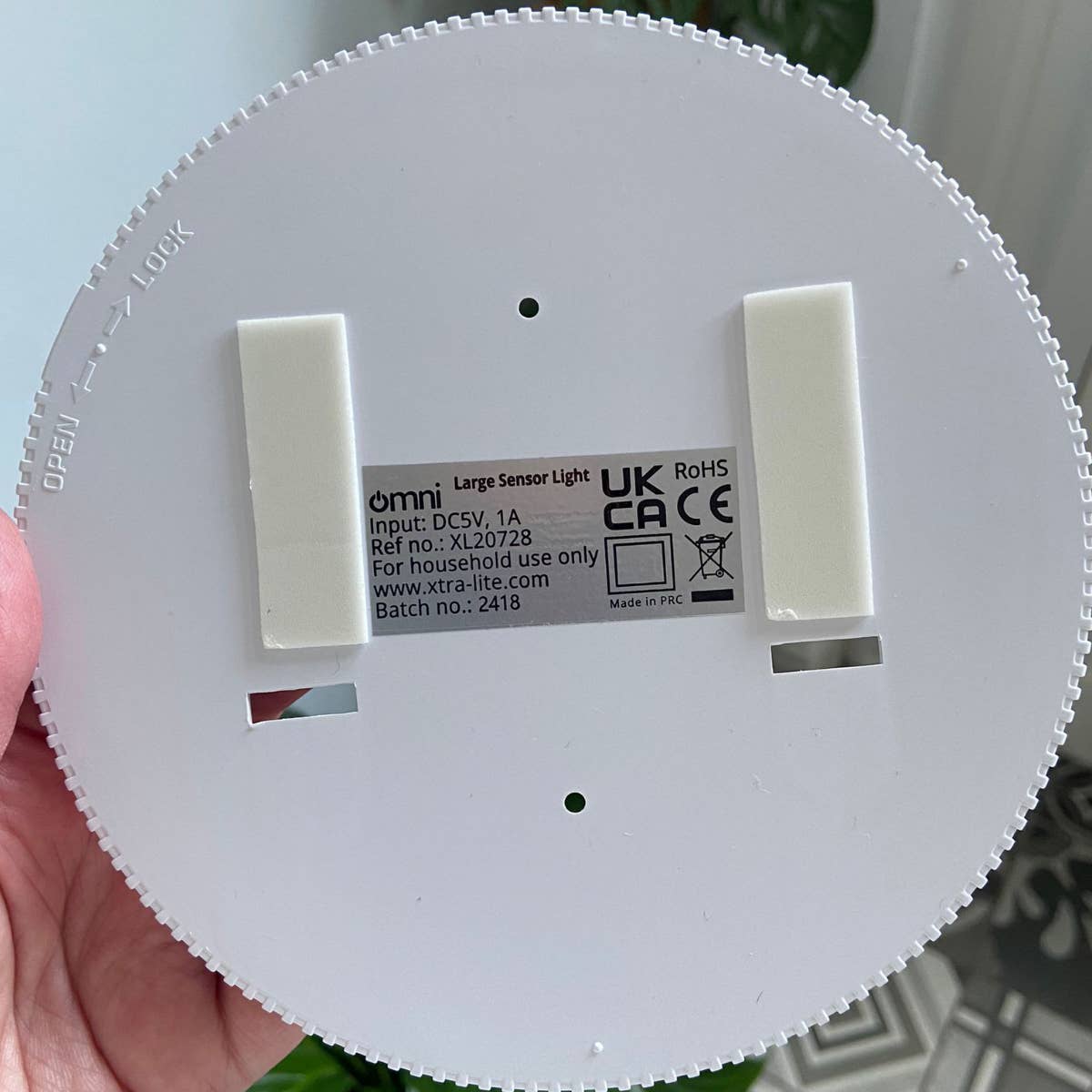 White Omni Large Motion Sensor Wireless LED Light for wholesale on Faire4